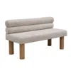 Streamdale Furniture Streamdale Boucle Ottoman Bench