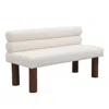 Streamdale Furniture Streamdale Boucle Ottoman Bench