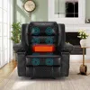 Streamdale Furniture Streamdale Breathable Leather Massage Recliner Chair Manual Living Room Reclining Sofa