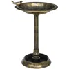 Streamdale Furniture Streamdale Bronze 28" Antique Bird Bath & Flower Planter