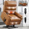 Streamdale Furniture Streamdale Brown Power Lift Recliner With Heat Massage (350 Lb)