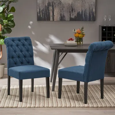 Streamdale Furniture Streamdale Broxton Tuft Dining Rolltop Kd Mp2 (set Of 2)