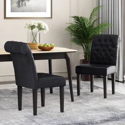 Streamdale Furniture Streamdale Broxton Tuft Dining Rolltop Kd Mp2 (set Of 2)
