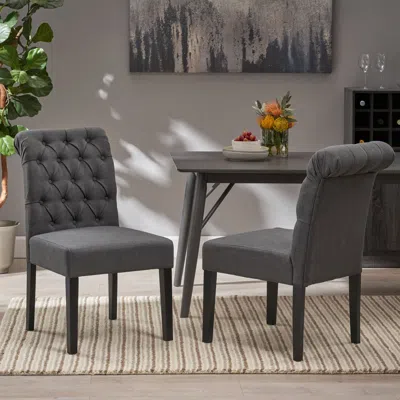 Streamdale Furniture Streamdale Broxton Tuft Dining Rolltop Kd Mp2 (set Of 2)