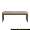 Streamdale Furniture Streamdale Brushed Brown Bench With Fabric Upholstery
