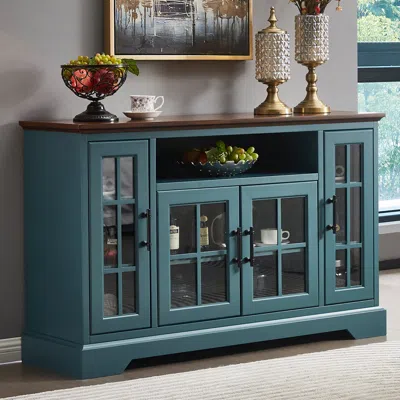 Streamdale Furniture Streamdale Buffet Table Sideboard With 4 Doors