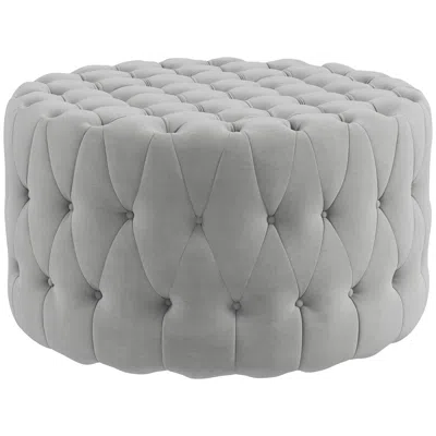 Streamdale Furniture Streamdale Button Tufted Ottoman Foot Stool With Velvet-feel Upholstery