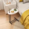 Streamdale Furniture Streamdale C-shaped Side Table - Sofa/bedside End Table (white)