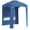 Streamdale Furniture Streamdale Cabana Coverage Compact Beach Umbrella For Shade And Protection