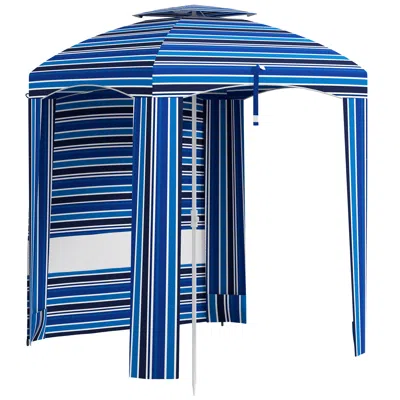 Streamdale Furniture Streamdale Cabana Coverage Compact Beach Umbrella For Shade And Protection