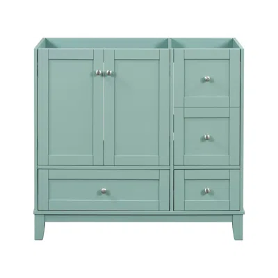 Streamdale Furniture Streamdale [cabinet Only] 36" Bathroom Vanity-green (sink Not Included)