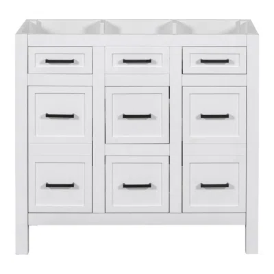 Streamdale Furniture Streamdale [cabinet Only] 36" White Bathroom Vanity(sink Not Included)