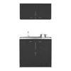Streamdale Furniture Streamdale Cabinet Set Zeus, Garage, Black
