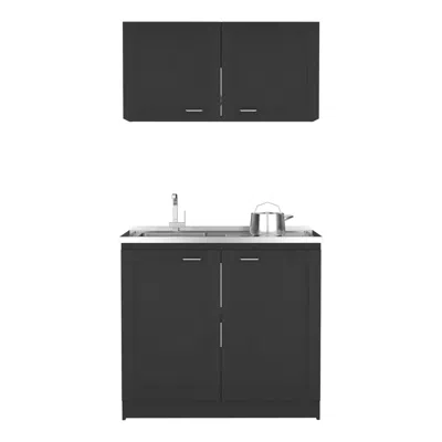Streamdale Furniture Streamdale Cabinet Set Zeus, Garage, Black