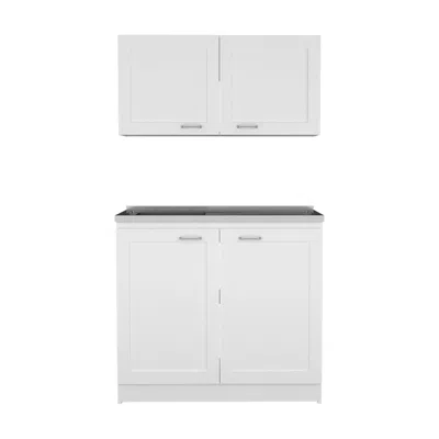 Streamdale Furniture Streamdale Cabinet Set Zeus, Garage, White