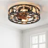 Streamdale Furniture Streamdale Caged Ceiling Fan With Lights And Remote In Multi