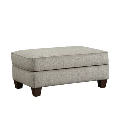 Streamdale Furniture Streamdale Camero Platinum Fabric Cocktail Ottoman