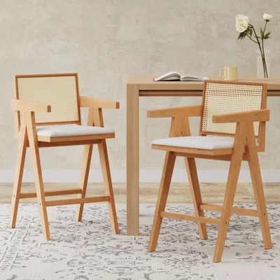 Streamdale Furniture Streamdale Cane Back Bar Stool