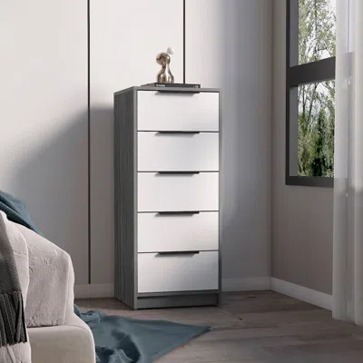 Streamdale Furniture Streamdale Cannon 5-drawer Rectangle Dresser White