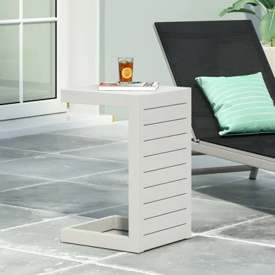 Streamdale Furniture Streamdale Cape Coral Alu C-shaped Table Grey