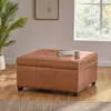 Streamdale Furniture Streamdale Carlsbad Pu Storage Ottoman