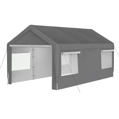 Streamdale Furniture Streamdale Carport Canopy 10x20 Ft - Heavy Duty Boat Car Garage