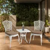 Streamdale Furniture Streamdale 3-piece Patio Bistro Set With Cushion And Umbrella Hole