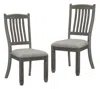 Shop Streamdale Furniture Streamdale Casual Dining Height Side Chairs 2 Piece Antique Gray Wood Frame