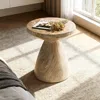 Streamdale Furniture Streamdale Cement Outdoor Accent Table - Terrazzo Style In Brown