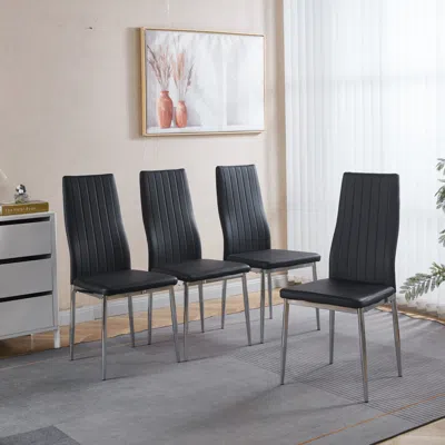 Streamdale Furniture Streamdale Chair Set Of 4 For Home Or Office Use