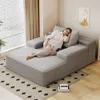 Streamdale Furniture Streamdale Chaise Lounge Chair Indoor Oversized Sofa Bed Sleeper Couch Plush Faux Fur - Grey In Gray