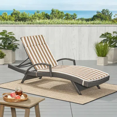 Streamdale Furniture Streamdale Chaise Lounge Cushion Set With Ties