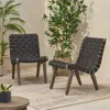 Streamdale Furniture Streamdale Charlotte Lounge Chair Set: Woven Comfort, Timeless Style