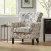 Streamdale Furniture Streamdale Charming Contemporary Floral Club Chair With Tapered Birch Legs