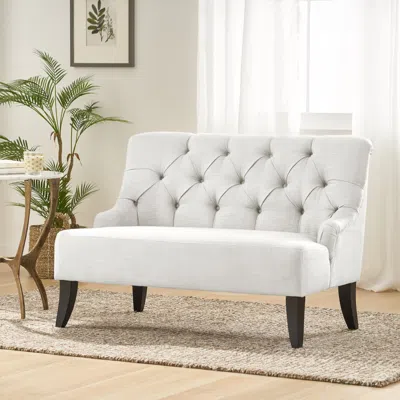 Streamdale Furniture Streamdale Charming French Flair Settee Elevate Your Living Space In Neutral
