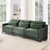 Streamdale Furniture Streamdale Chenille 3-seater Sofa W/ Lumbar Pillow - Green