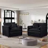 Streamdale Furniture Streamdale Chenille Accent Chairs (set Of 2) - Black
