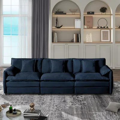 Streamdale Furniture Streamdale Chenille Cloud Couch - Oversized Modular Sofa