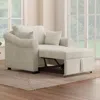 Streamdale Furniture Streamdale Chenille Convertible Sleeper Chair With Adjustable Backrest