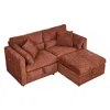 Streamdale Furniture Streamdale Chenille Fleece Sofa: 500lb Capacity, Easy Clean, Solid Wood Legs