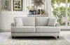 Streamdale Furniture Streamdale Chenille Modern Upholstered Sofas 2 Seater Couches With Nails