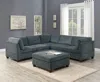 Streamdale Furniture Streamdale Chenille Modular Sectional 6 Piece Set - Modern Living Room