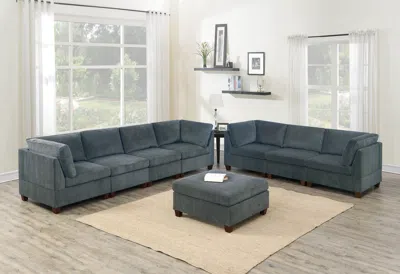 Streamdale Furniture Streamdale Chenille Modular Sectional 6 Piece Set - Modern Living Room