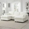 Streamdale Furniture Streamdale Chenille Modular Sectional Sofa With Ottomans & Pillows