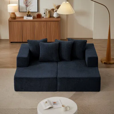 Streamdale Furniture Streamdale Chenille Sectional Sofa: Plush Chaise, Versatile Design