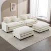 Streamdale Furniture Streamdale Chenille Sectional Sofa W/ottomans, Usb, Cup Holders & Storage