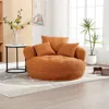 Streamdale Furniture Streamdale Chenille Sleeper Sofa Chair - Modern Fluffy Lounge Seat