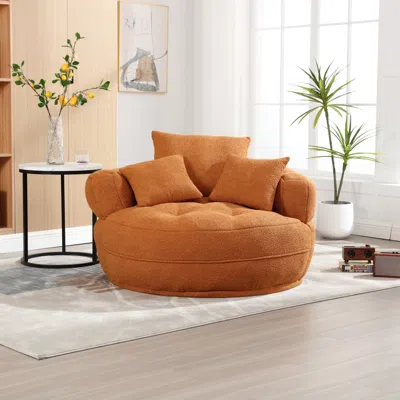 Streamdale Furniture Streamdale Chenille Sleeper Sofa Chair - Modern Fluffy Lounge Seat