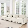 Streamdale Furniture Streamdale Chenille Sofa, Lumbar Pillow, Solid Wood, Beige