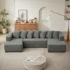 Streamdale Furniture Streamdale Chenille U-shaped Sectional Sofa, Luxury Cloud Couch